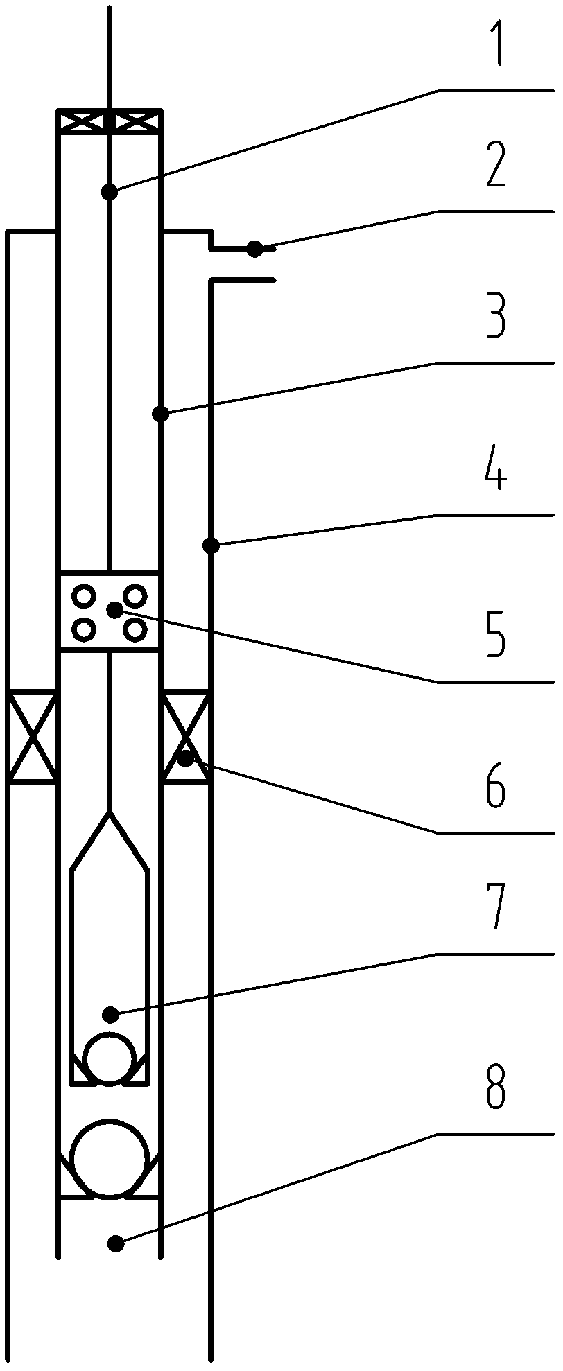 Sucker-rod pump oil extraction system for oil well