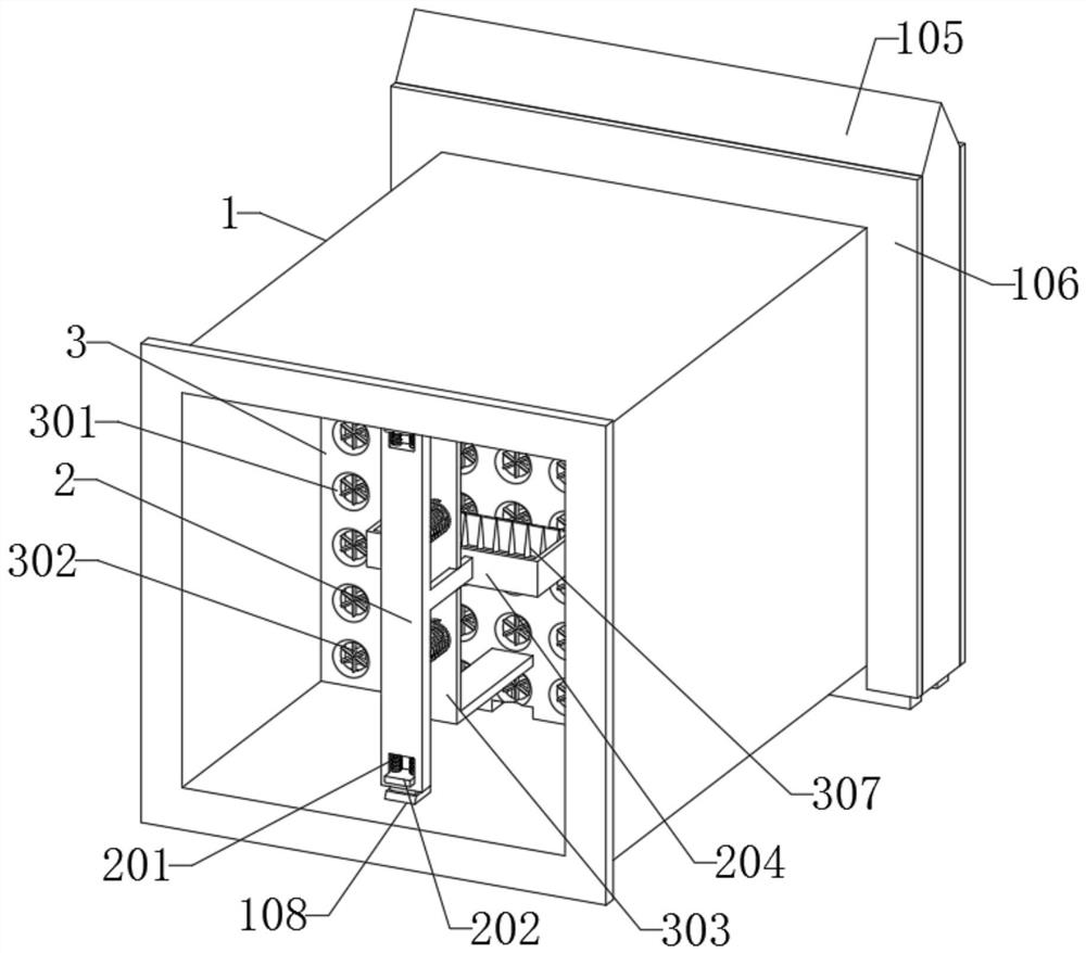 Rainproof, moistureproof and dustproof air duct structure for power distribution cabinet and using method thereof