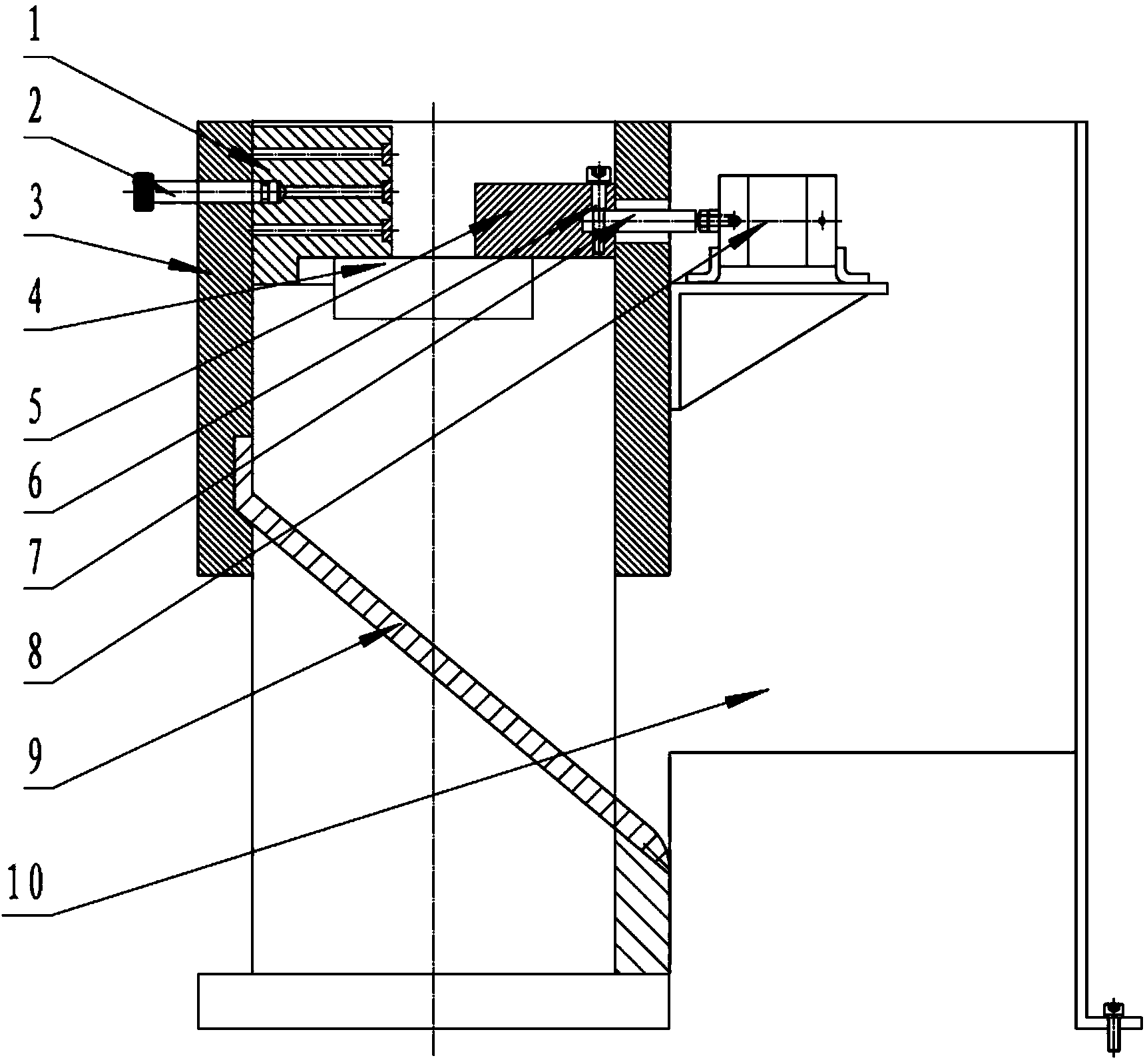 Automatic sample centering device for drop-weight tear test