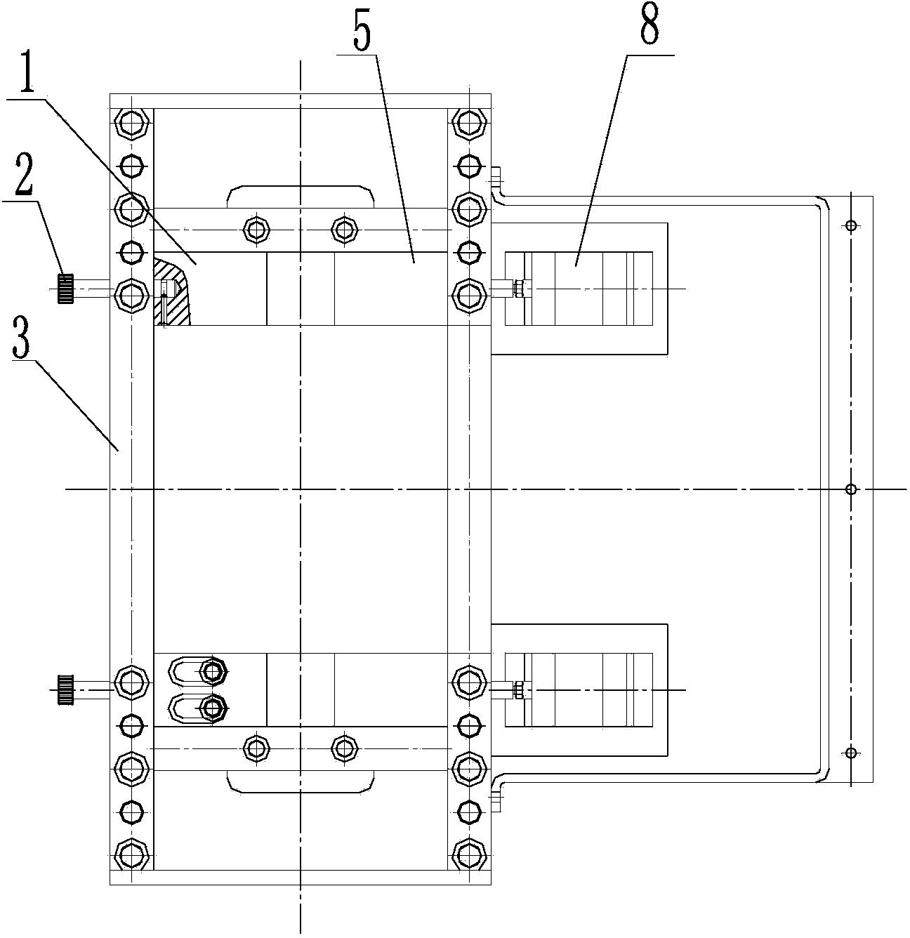 Automatic sample centering device for drop-weight tear test