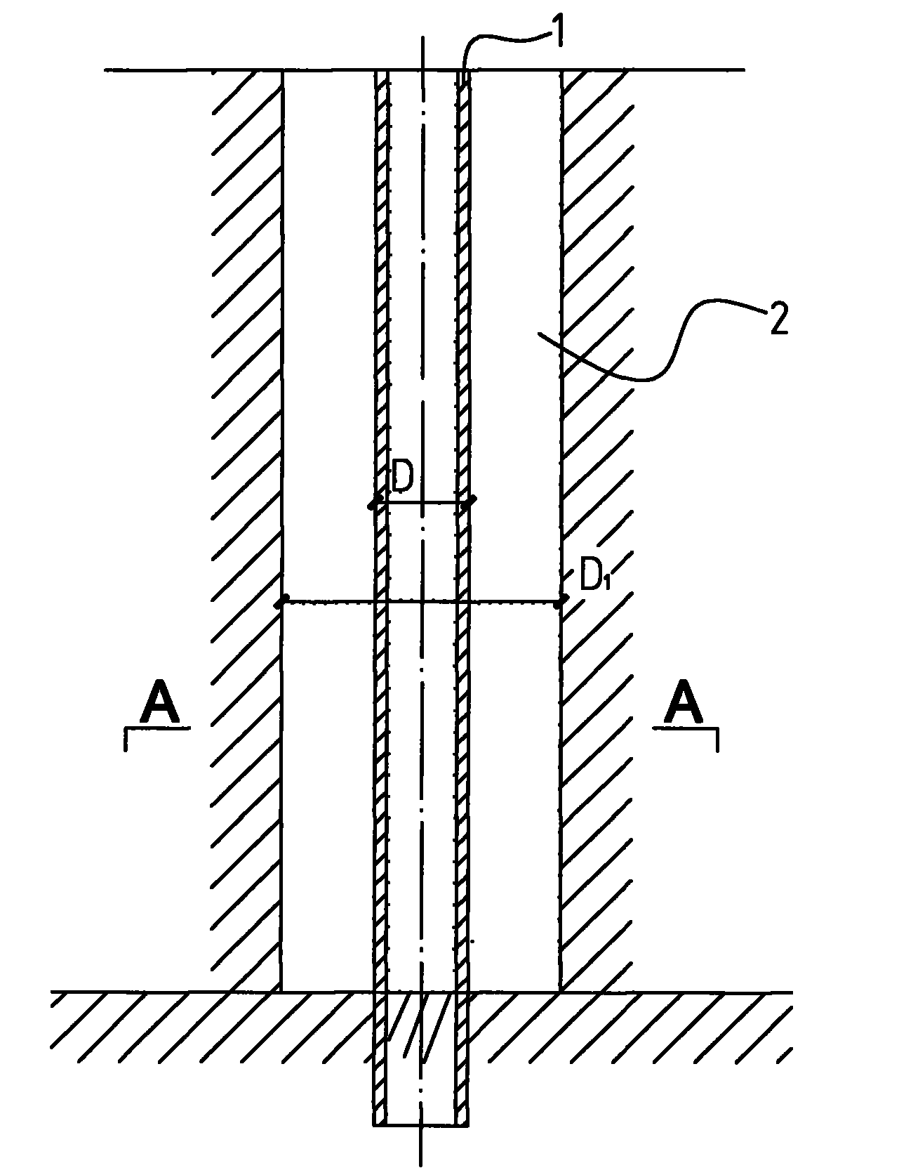 Construction method of composite pile with implanting-in rigid-body embedded into hard bearing stratum