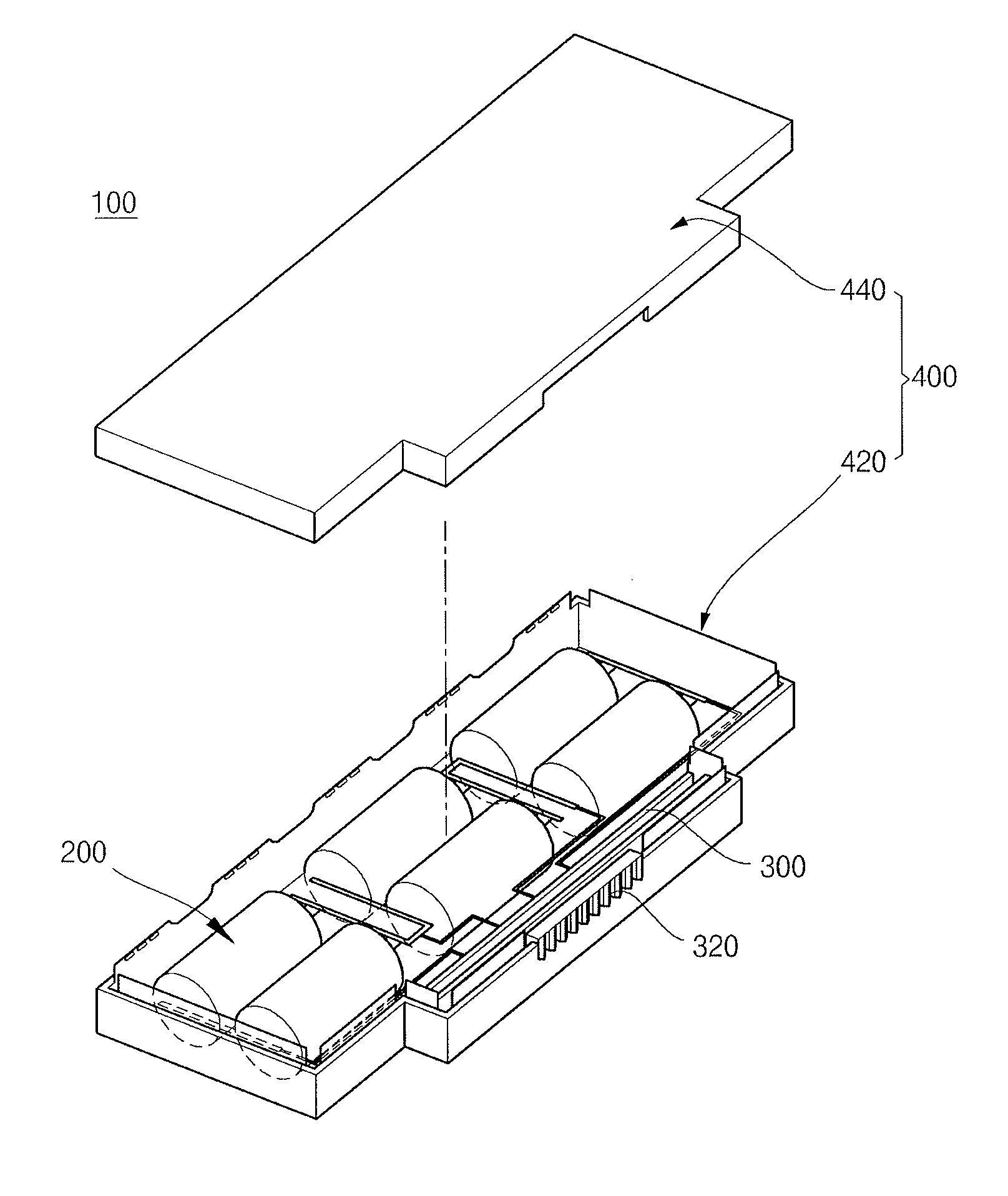 Case for battery pack and battery pack having the same