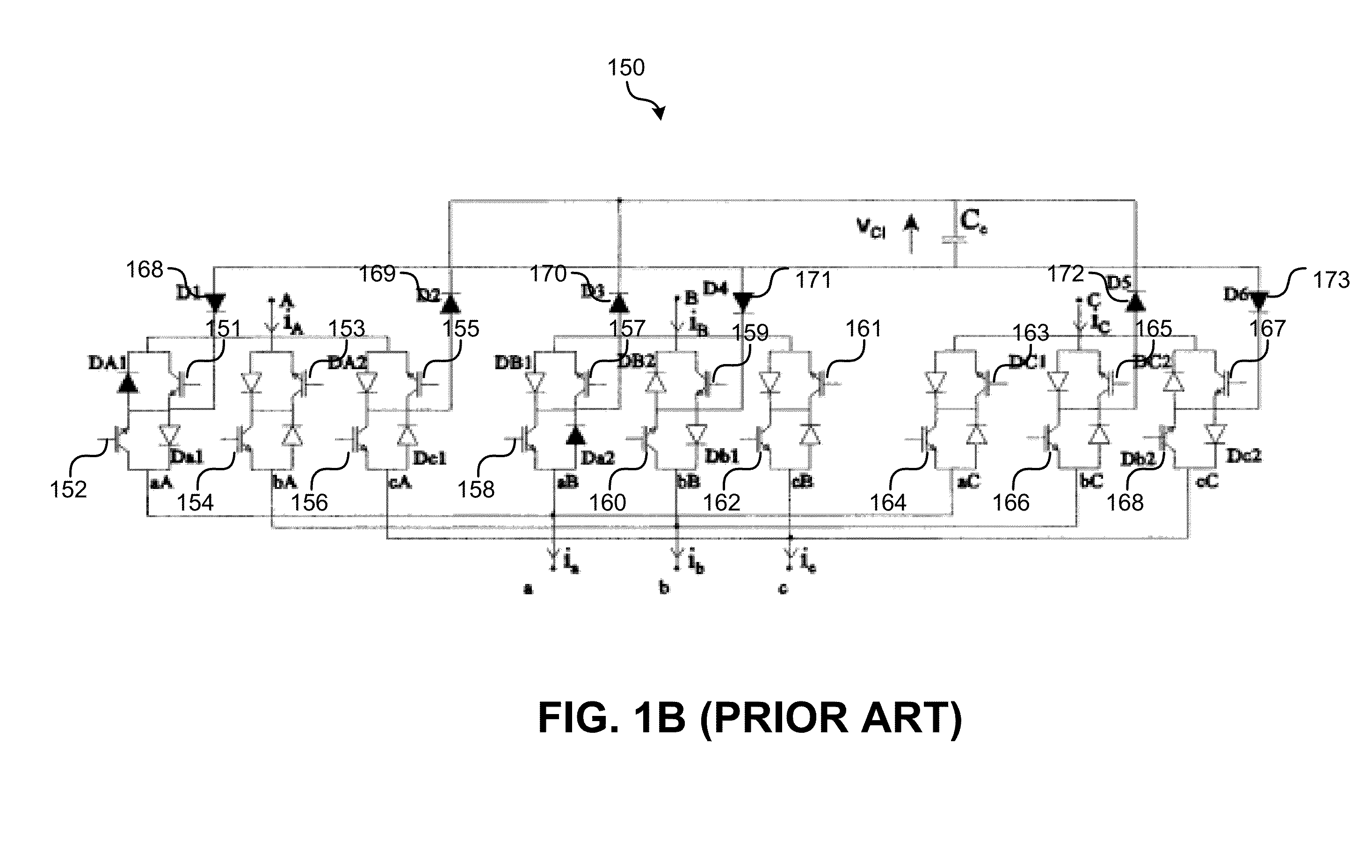 Active ac snubber for direct ac/ac power converters