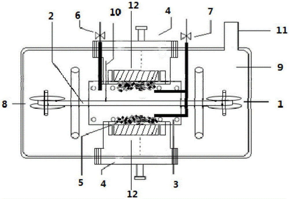 Preparation method of double-sided lamno3 buffer layer for superconducting tape