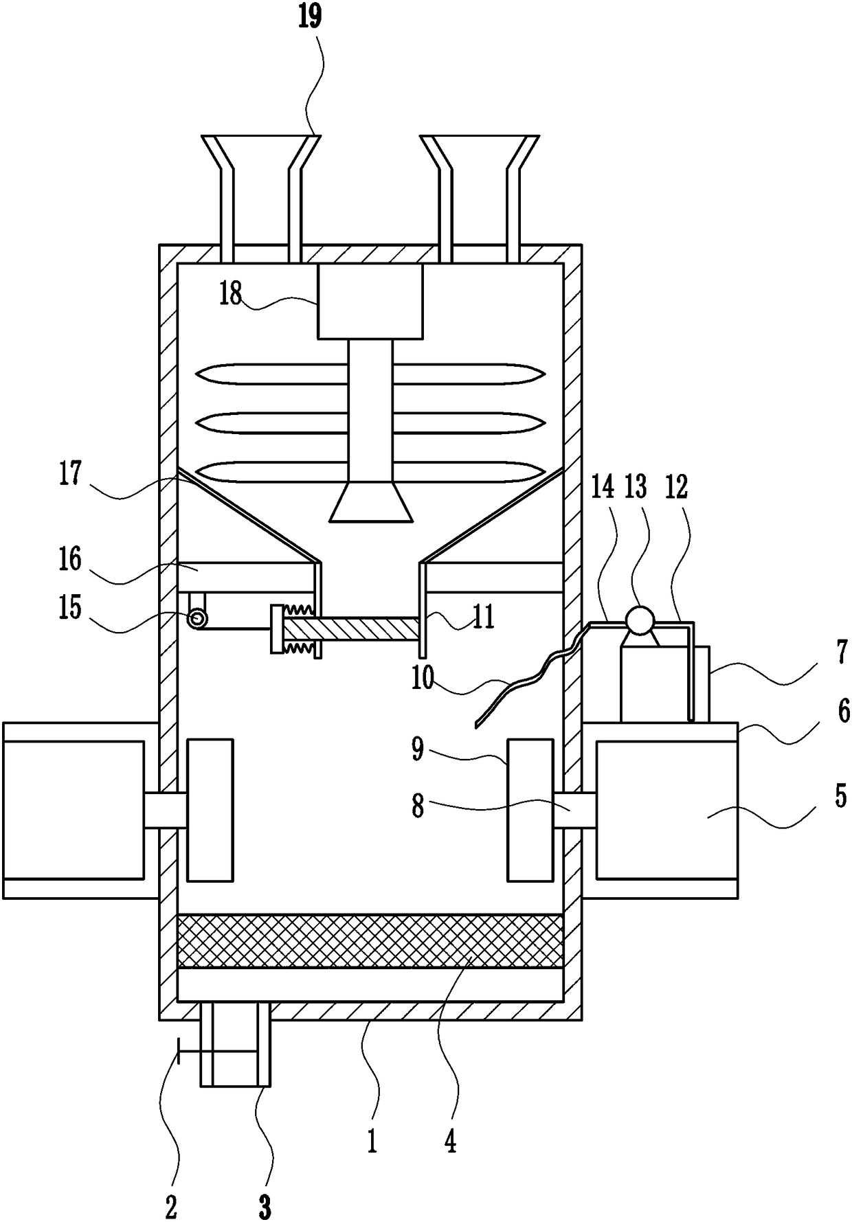 A pulping device for a paper mill