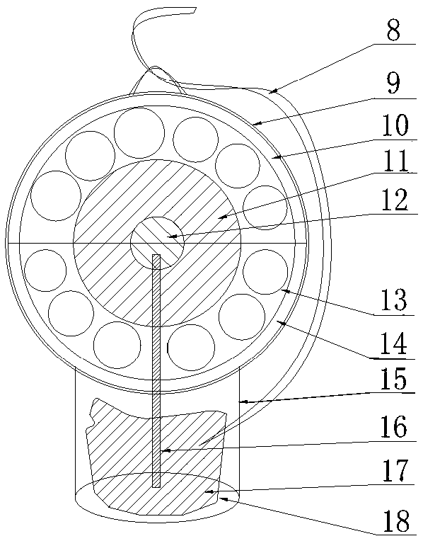 A device for quantitatively filling fireworks balls