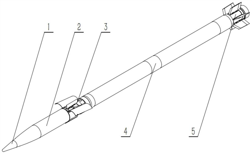 Rocket for realizing gliding range extension and accurate control by adopting coiled arc wings