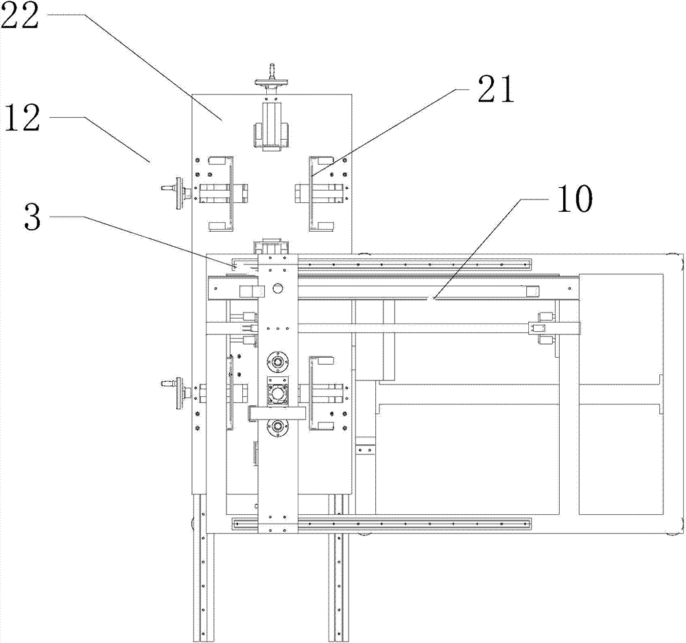 Foam board placement device for storage battery packaging line