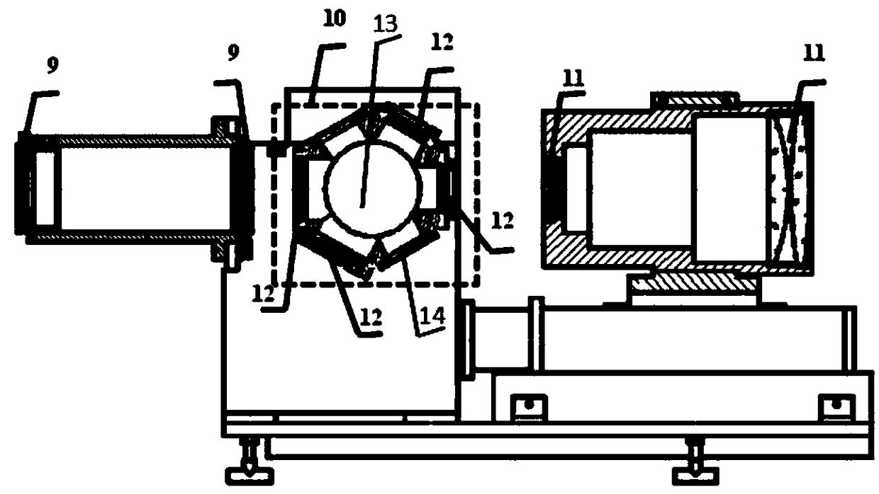 Laser pretreatment device and treatment method for optical components