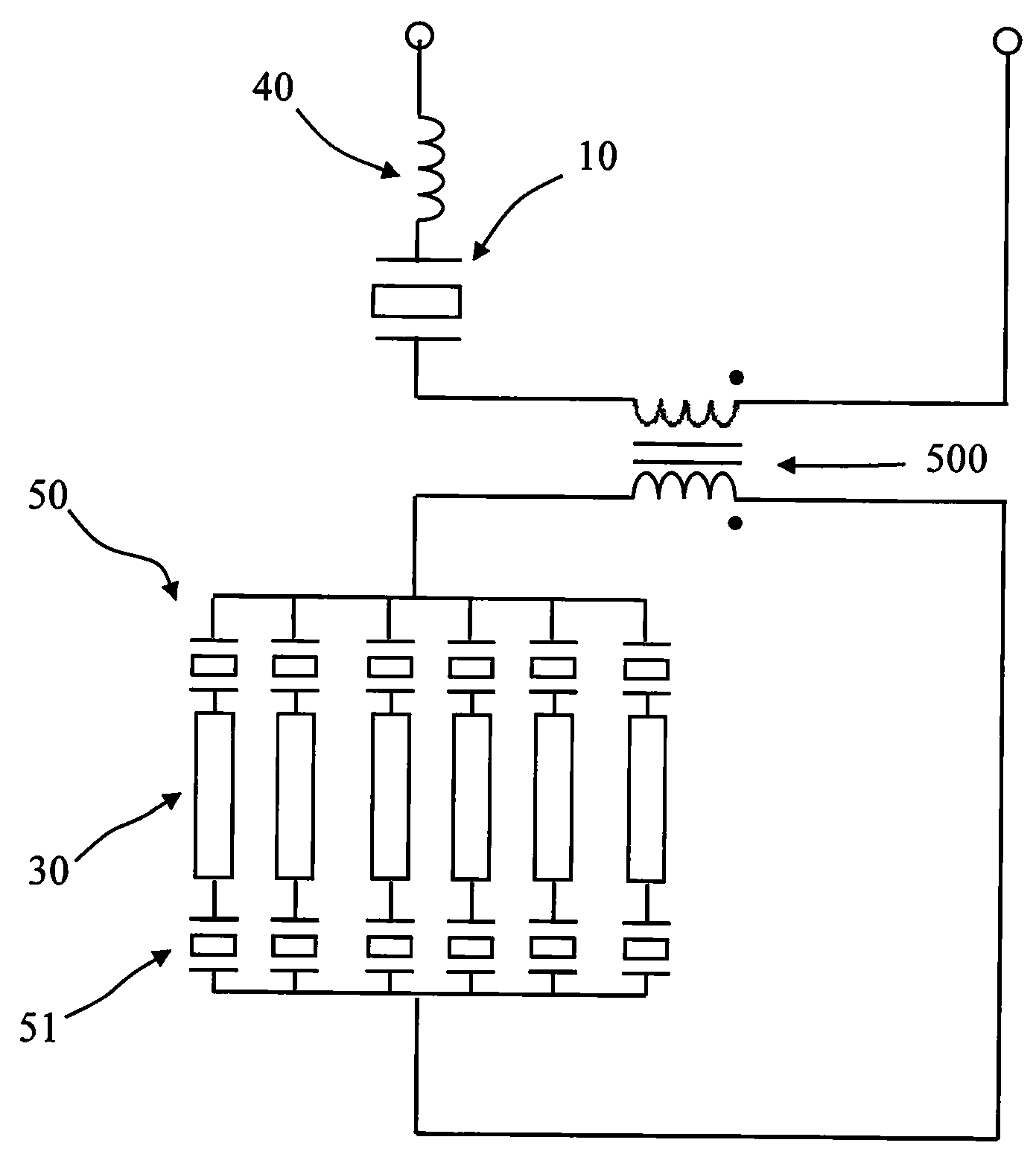 Piezoelectric type resonance high-voltage light-starting circuit