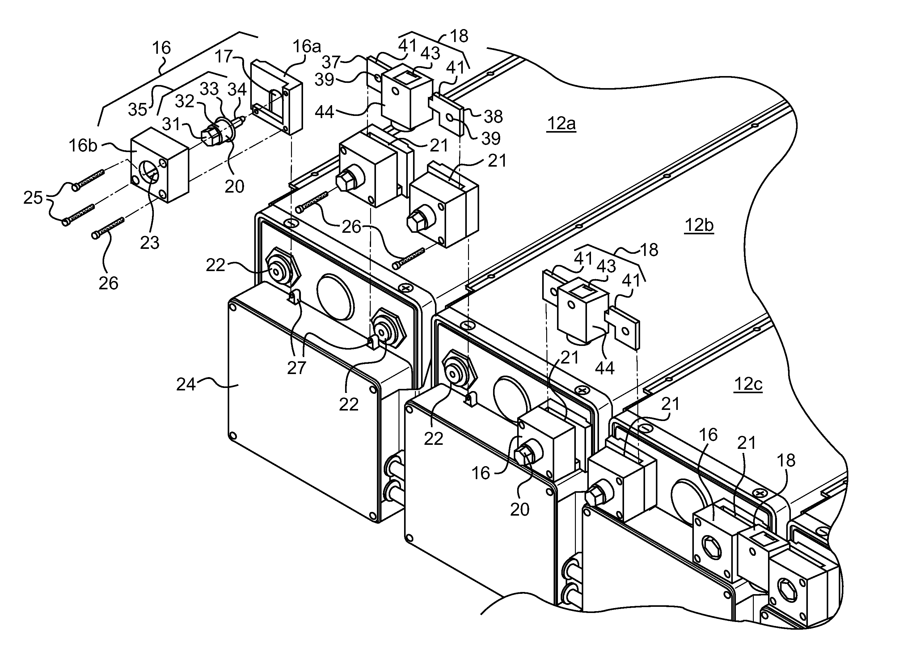 Battery pack with connecting device