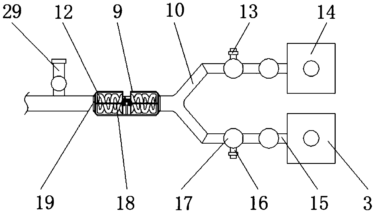 Grouting system of shield tunneling machine for tunnel construction