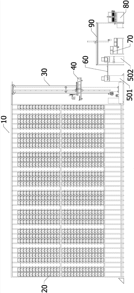 Automatic storing and extracting system capable of achieving high-density storage of articles