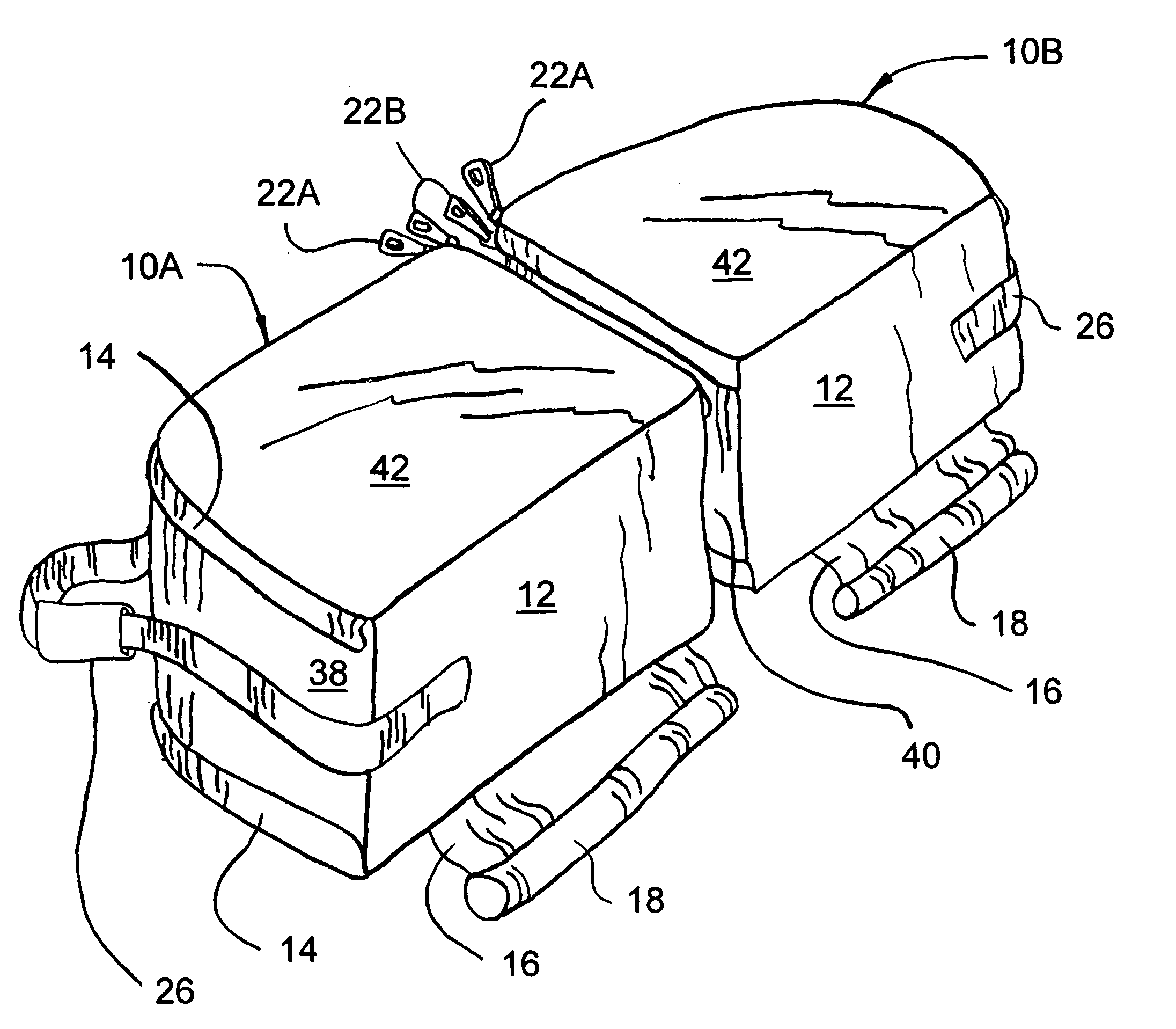 Collapsible insulated portable storage carrier with security flap