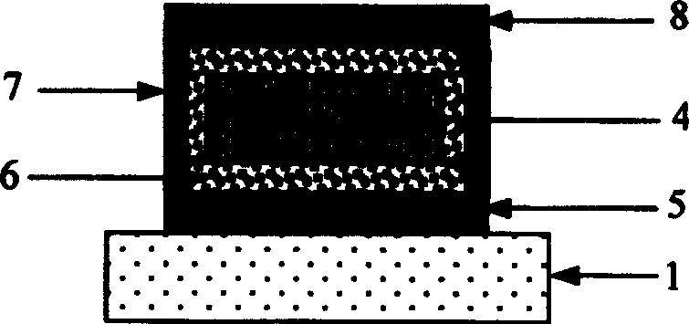 Prepn. process for magnetic core solenoidal microinduction element of micro-electromechanical system