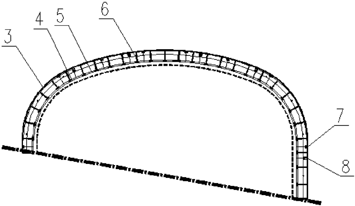 Construction method for carrying out non-excavation subway station through composite pipe joint structure