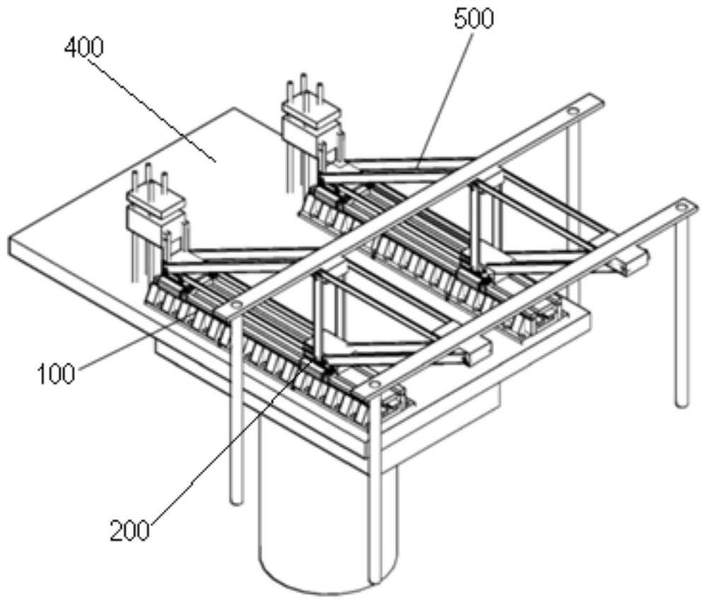 Bridge construction hanging basket advancing construction method