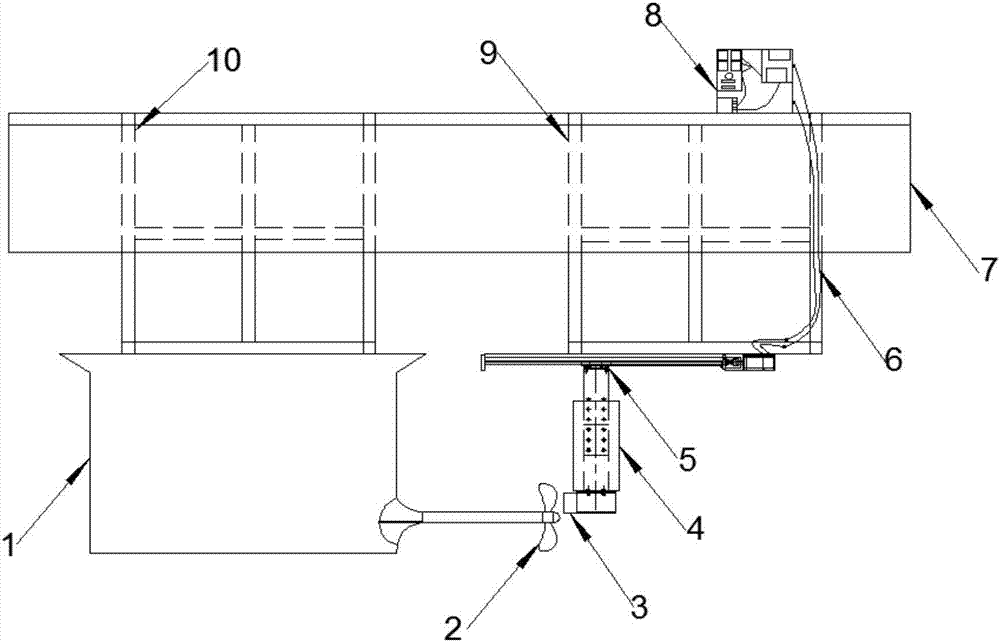 Model ice pushing device