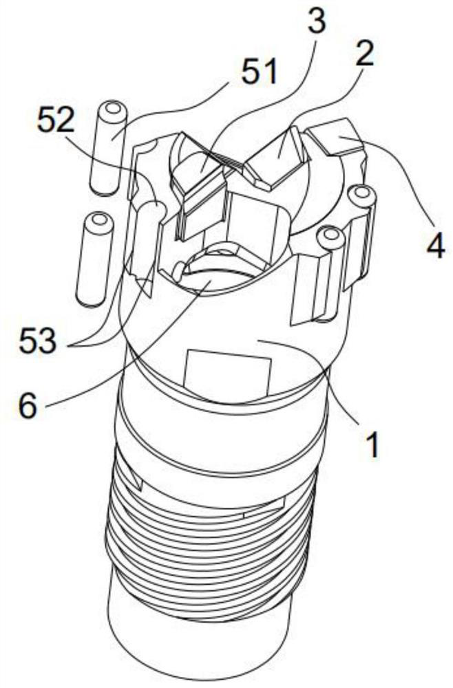 Rolling supporting type deep hole drill