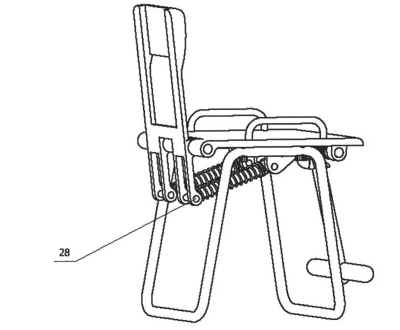 Outdoor and indoor dual-purpose multifunctional bodybuilding chair