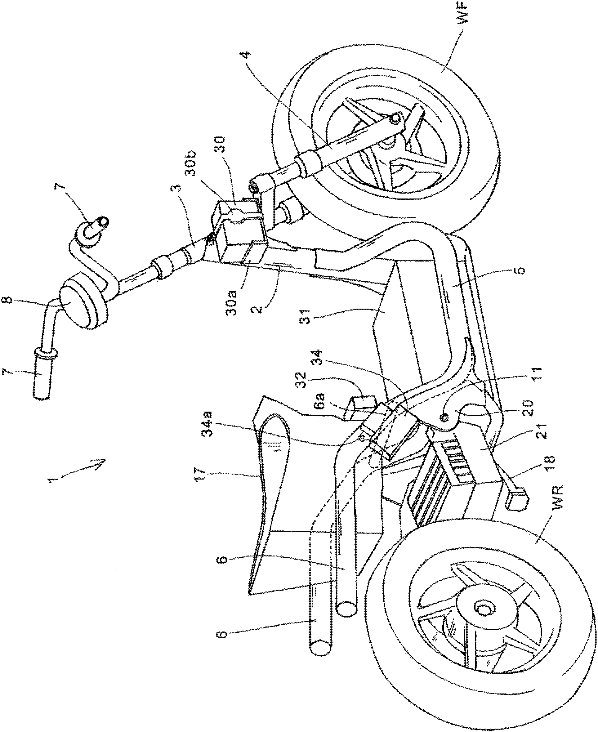 Electric straddled vehicle