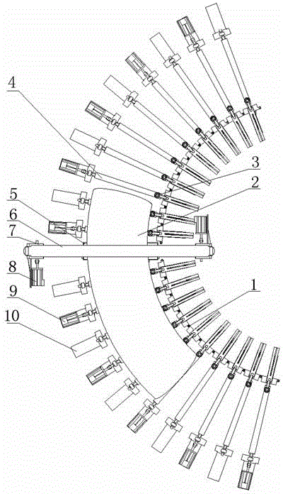 An ultrasonic automatic detection system for curved steel pipes