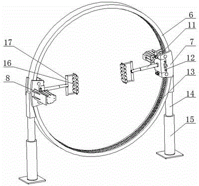 An ultrasonic automatic detection system for curved steel pipes