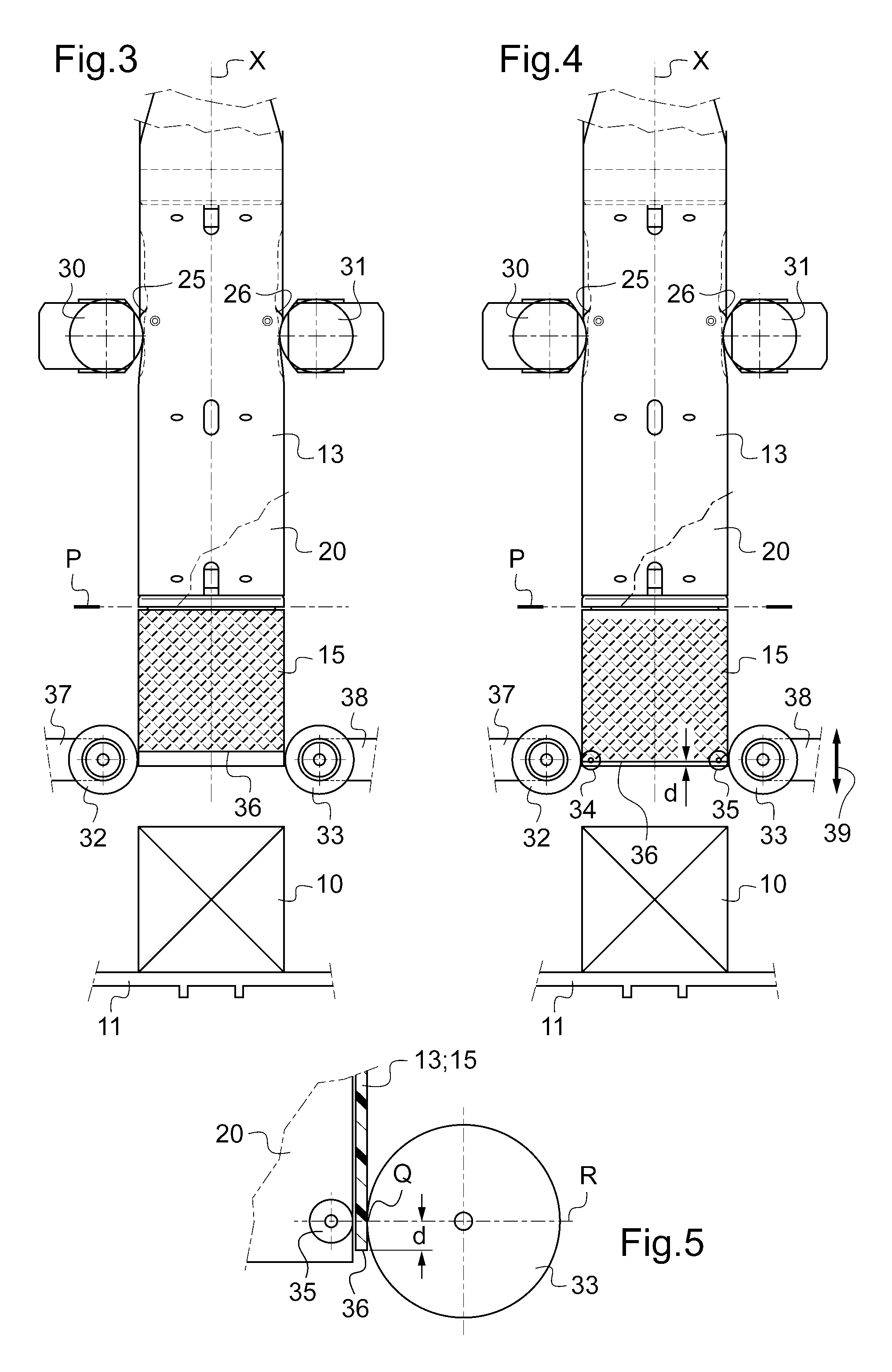 Device for placing sleeves on traveling articles