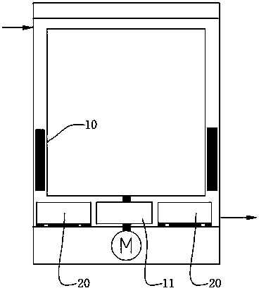 Excess hydrogen sterilization washing machine