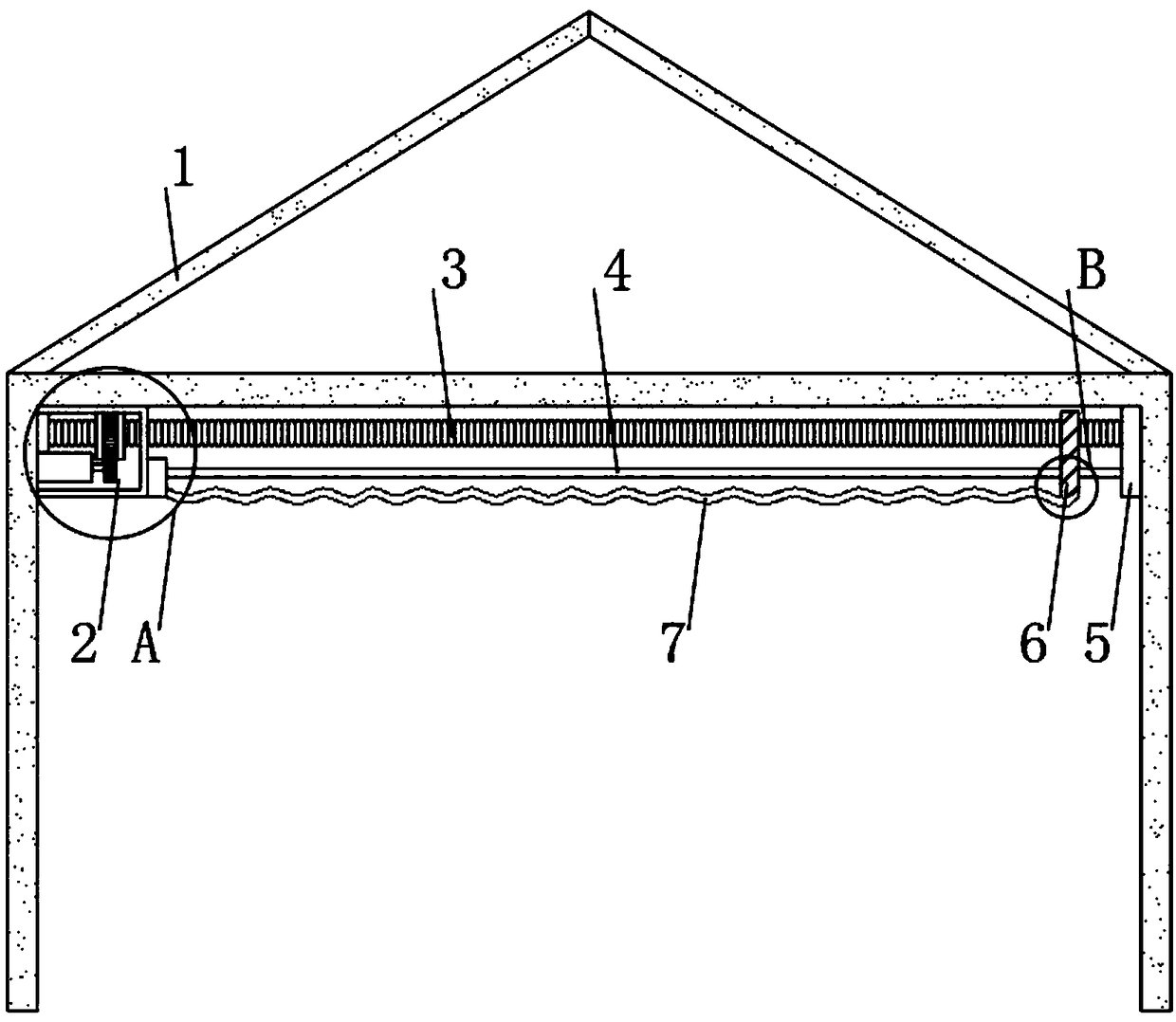 Greenhouse shading device