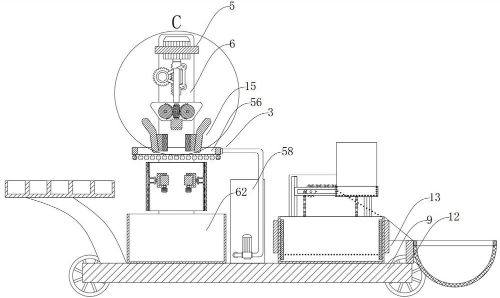 Two-stage interception type scrap isolation type motor shaft polishing machine based on intermediary principle