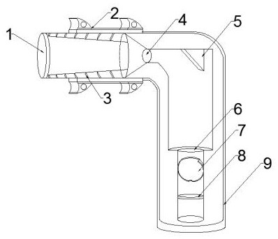 A stray light suppression device for laser detection of oil and gas pollutants