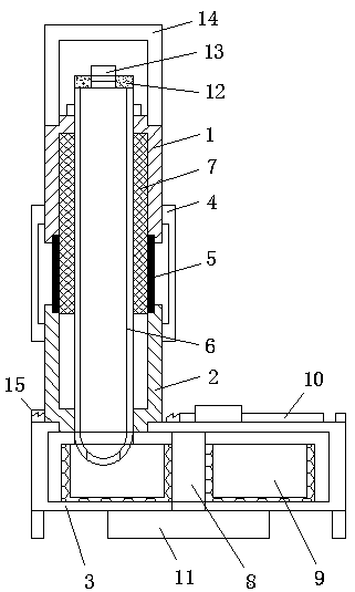 Disposable gastrointestinal tumor feces screening, collecting and detecting set