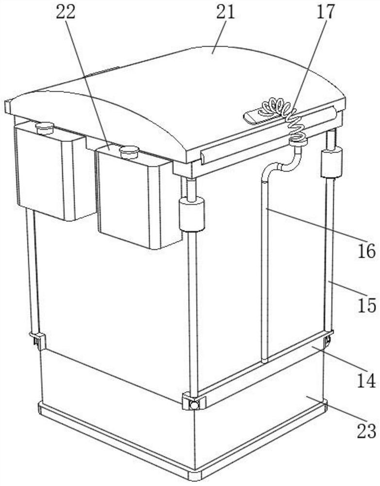 Medical garbage can for storing medical wastes