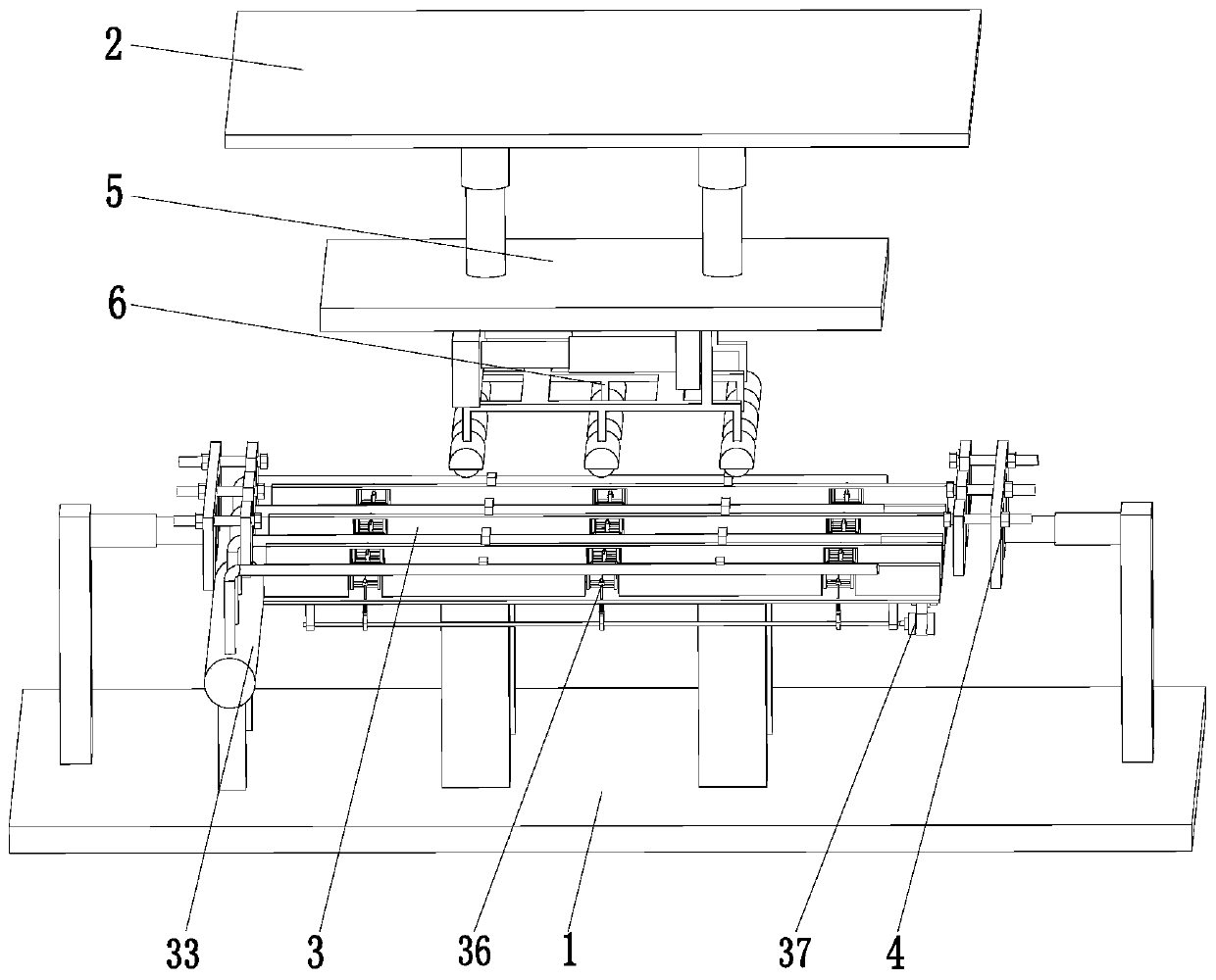 Hot pressing setting device and hot pressing setting method for ribbon fabric