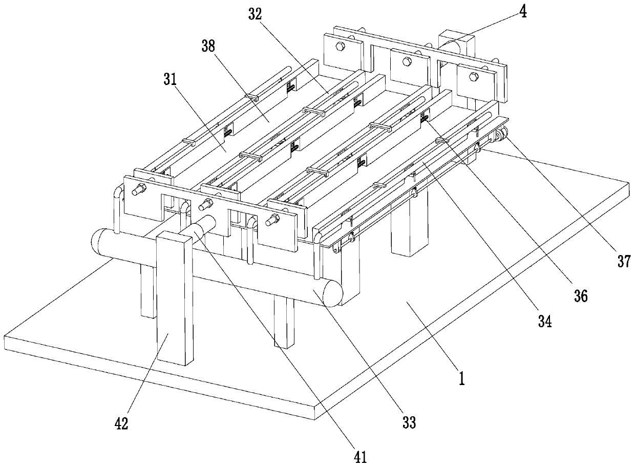 Hot pressing setting device and hot pressing setting method for ribbon fabric