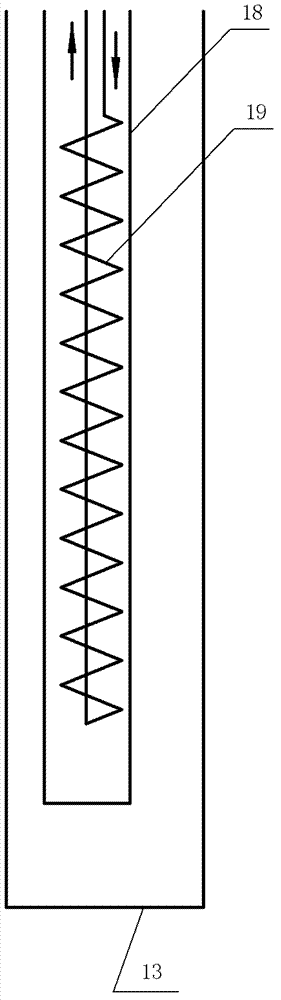 System for reducing mine temperature by use of constant-temperature water bearing formation