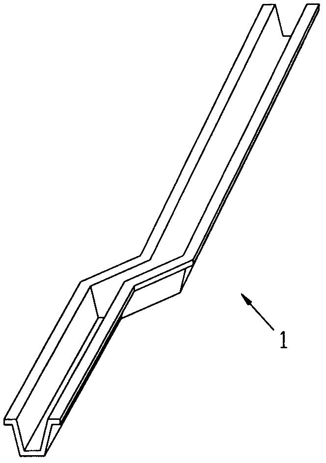 Manufacturing process of automobile longitudinal bearing beam