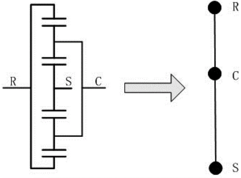 Automatic modeling method of hybrid drive system of series-parallel caterpillar vehicle with horizontal shaft