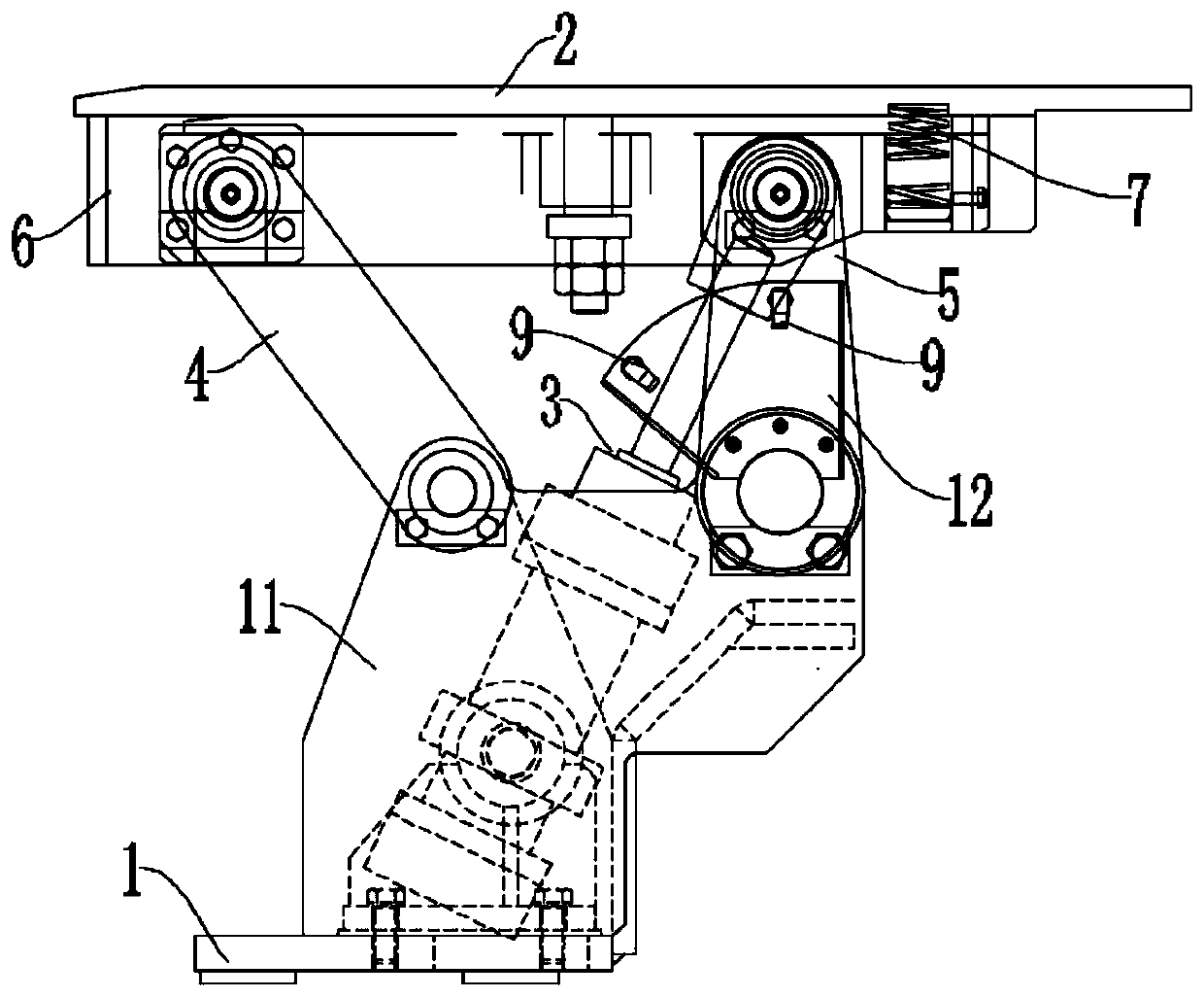 Tailing removal method of cold shear machine