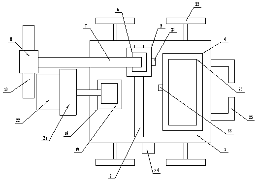 An orchard weeding device