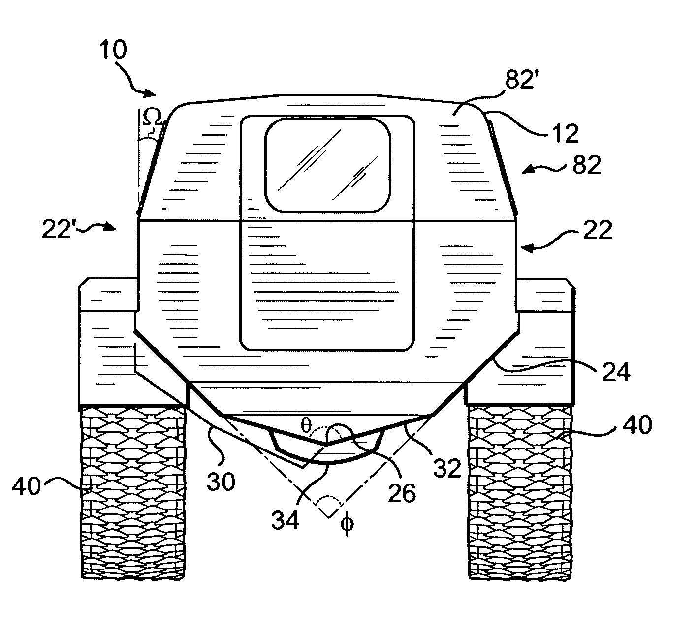 Mine resistant armored vehicle