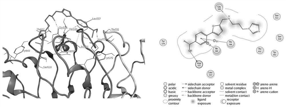 Use of 2-(ethylaminomethyl)-5-(phenyl)furan in the preparation of medicines for inhibiting tlr7/8