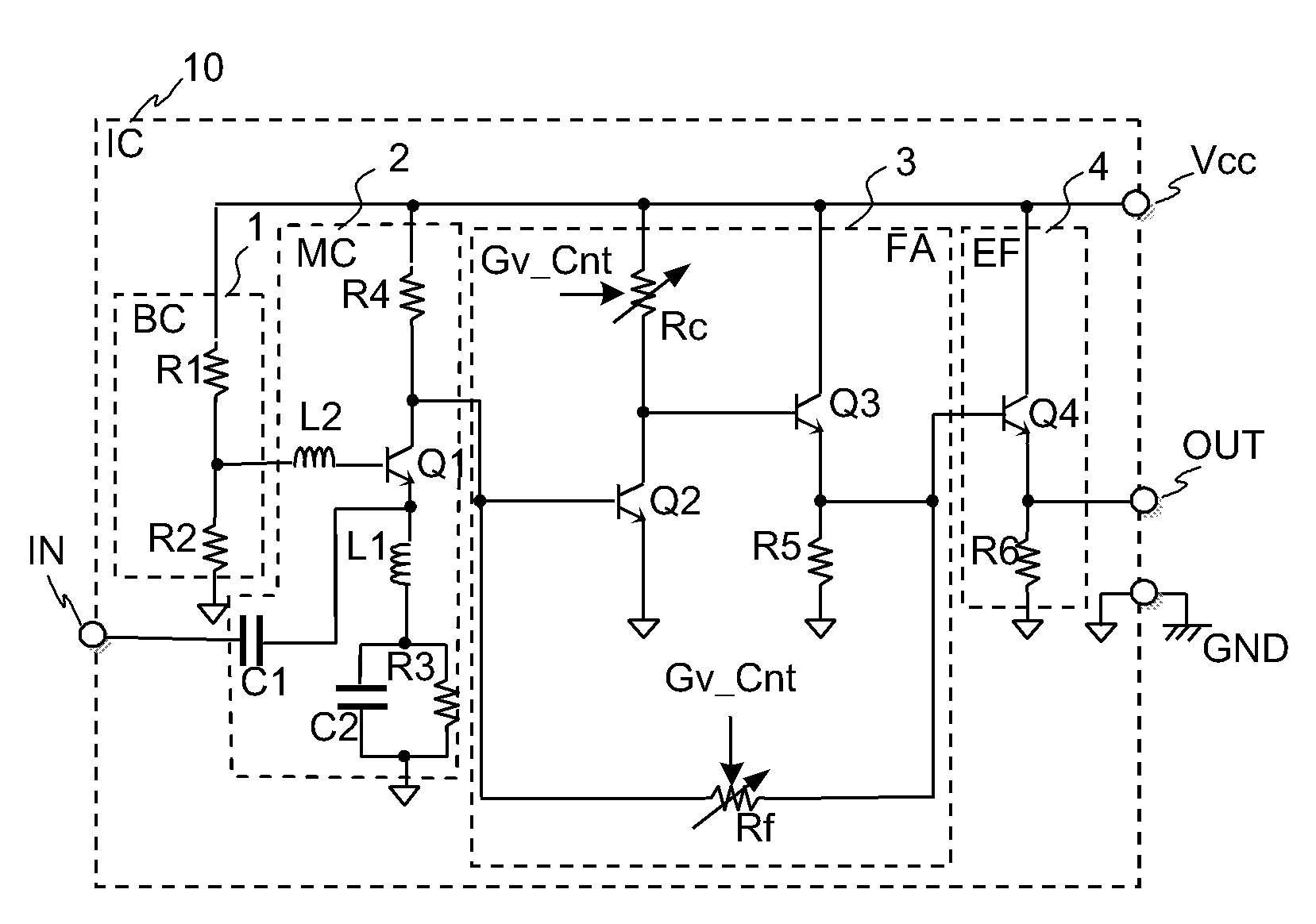 Semiconductor integrated circuit with variable gain amplifier