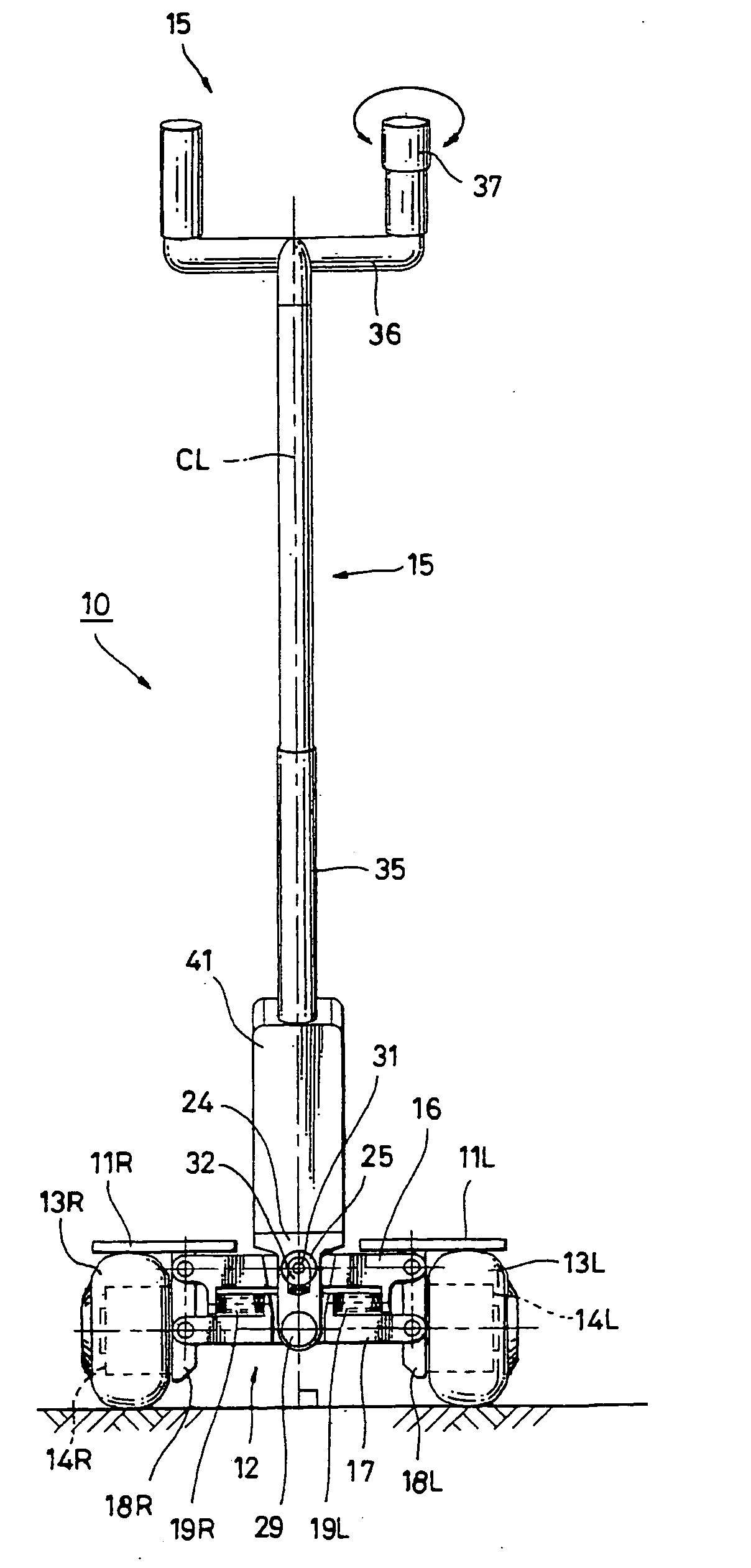 Coaxial two-wheel vehicle