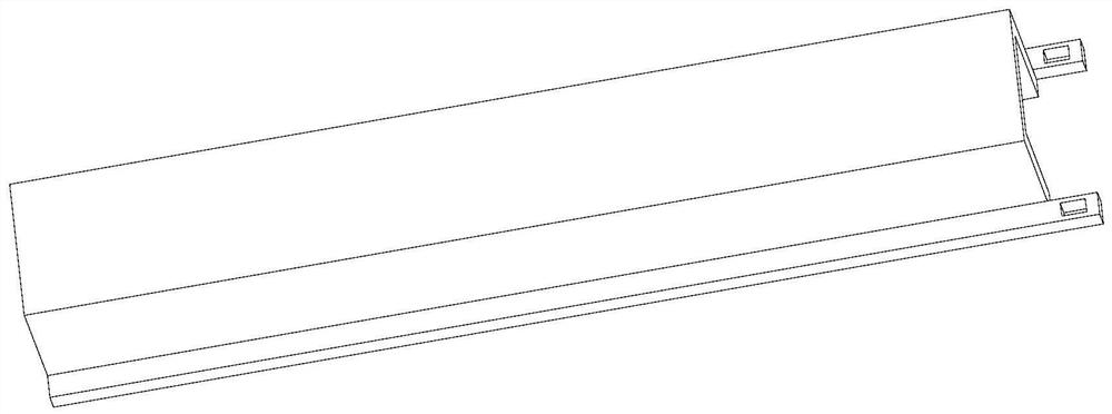 Elevator landing door reinforcing rib production system