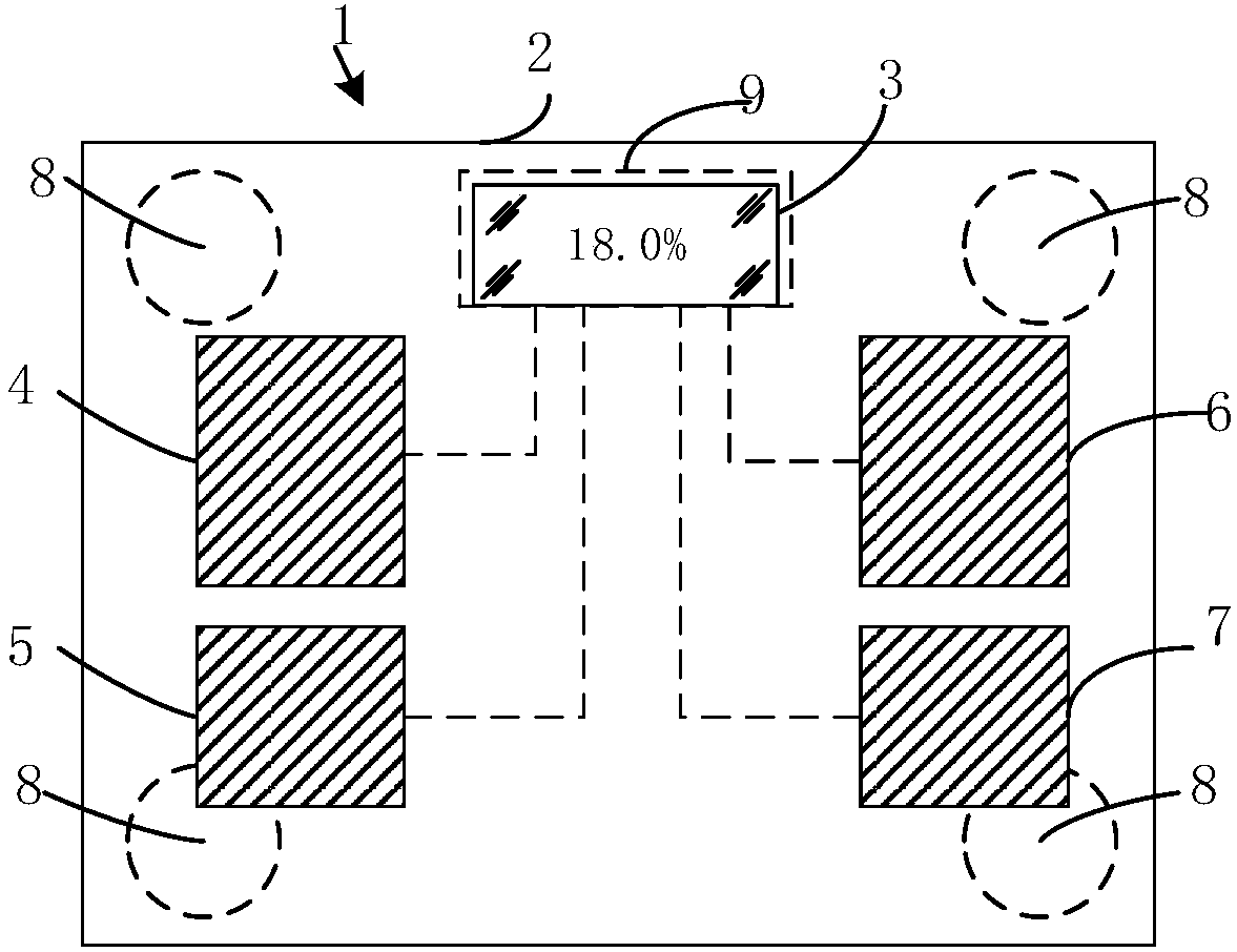 Heart rate measurement human body scale and heart rate measurement method