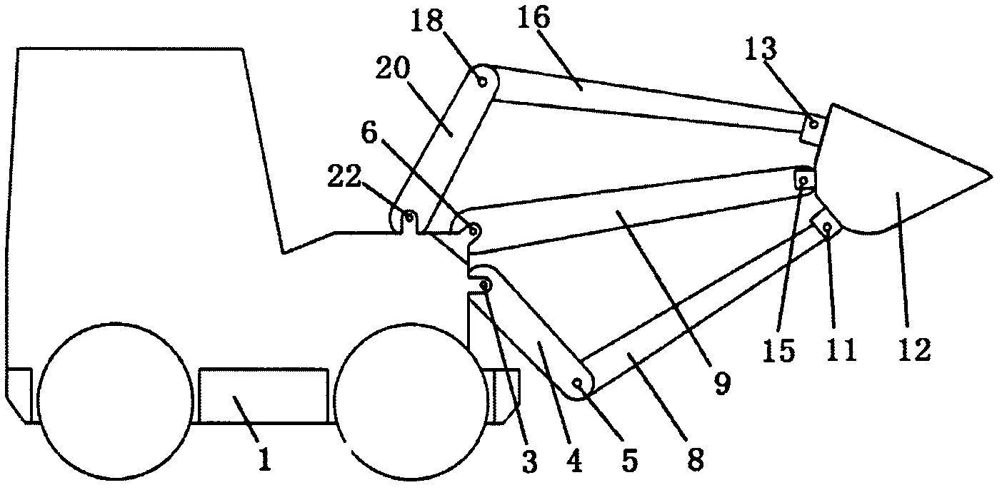 Controllable mechanism type loader with high bearing capacity