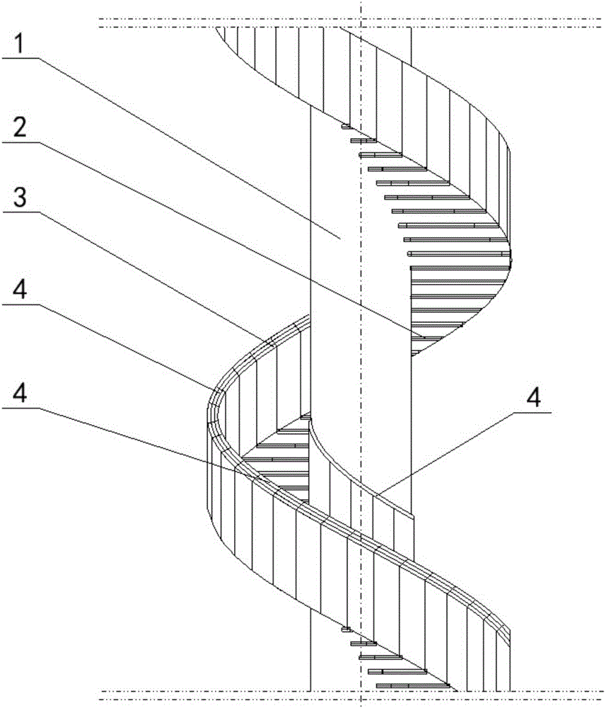 Feeding device for rotary chute of stock bin