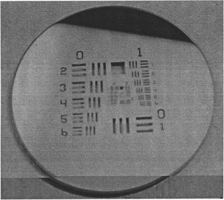 Resolution test device of ultraviolet image intensifier